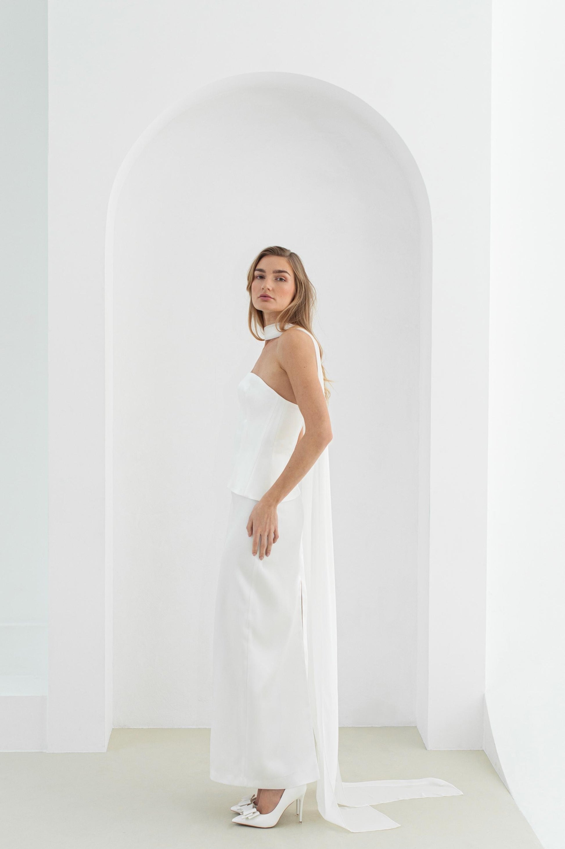 Minimalist wedding dress