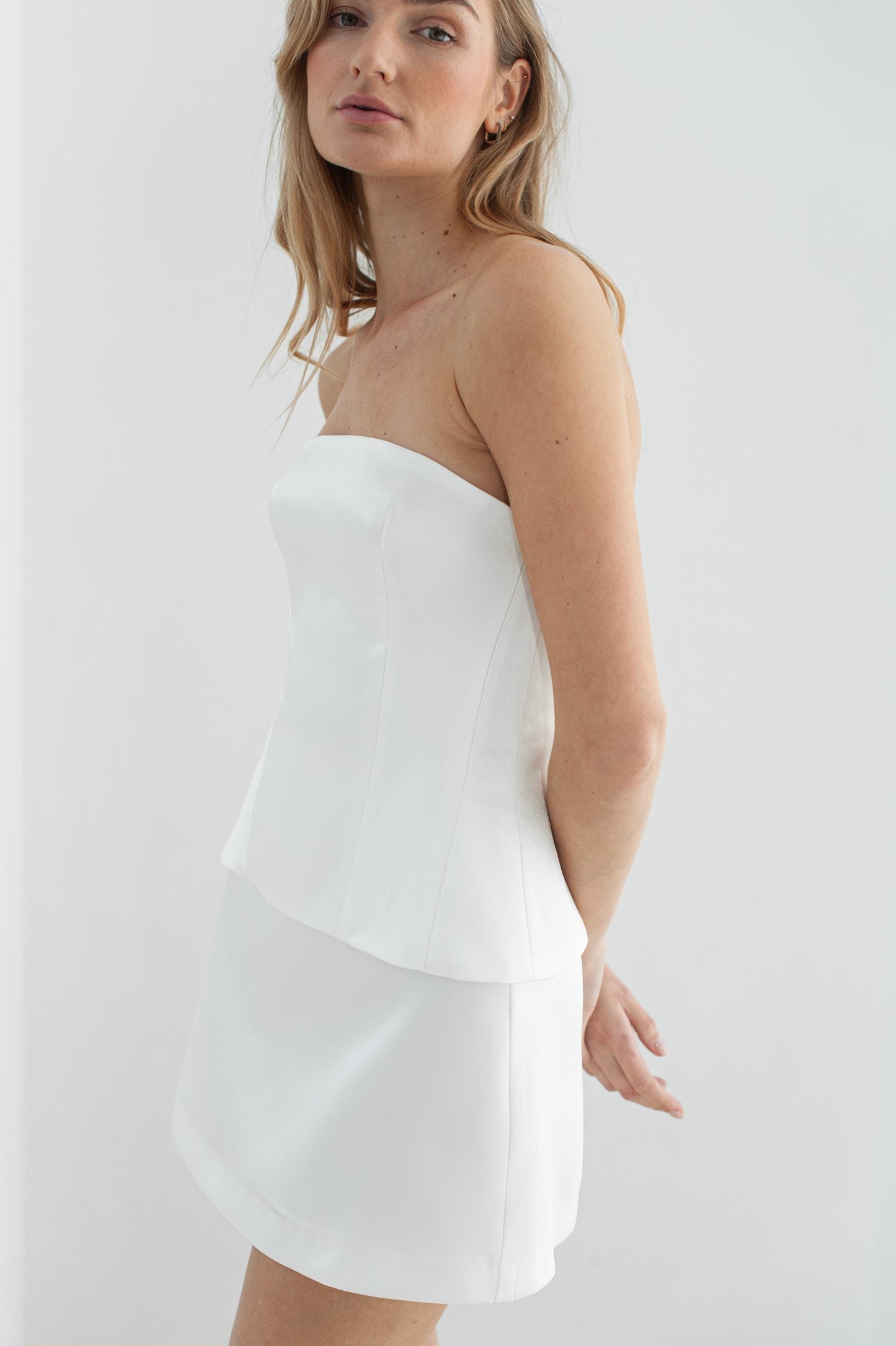 Short bridal dress